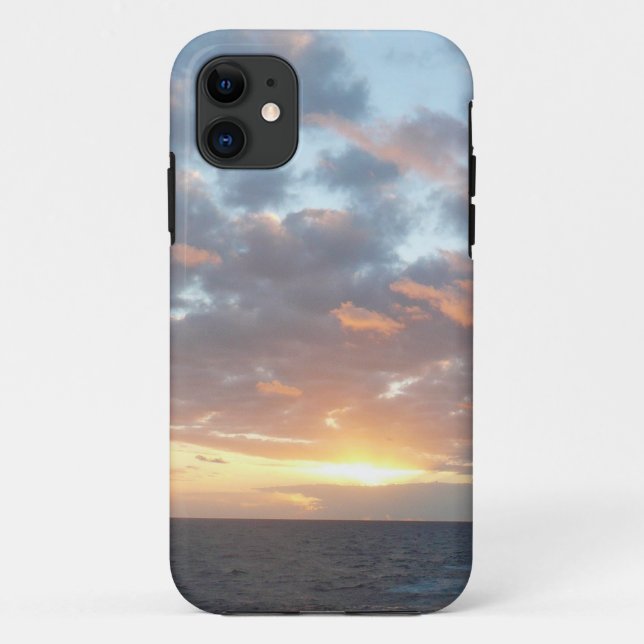 Funda De Case-Mate Para iPhone Amanecer en el mar I Pastel (Reverso)