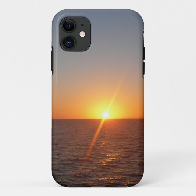 Funda De Case-Mate Para iPhone Amanecer en el Mar III Océano Atlántico (Reverso)