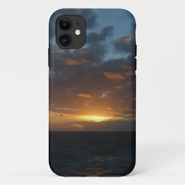 Funda De Case-Mate Para iPhone Amanecer en la costa oceánica del Mar II (Reverso)