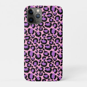Funda Para iPhone 11 Pro Amante de Animales con Patrón de Guepardo Rosa Vio