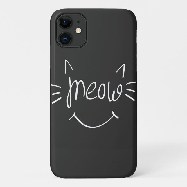 Funda De Case-Mate Para iPhone Amante de Gatos Maúllo (Reverso)