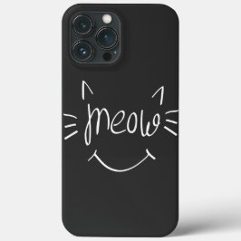 Funda Para iPhone 13 Pro Max Amante de Gatos Miau 