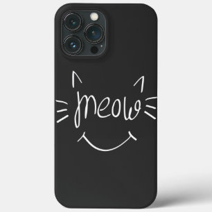 Funda Para iPhone 13 Pro Max Amante de Gatos Miau 