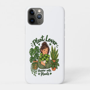 Funda Para iPhone 11 Pro Amante de las Plantas – Más Feliz con Plantas Casa