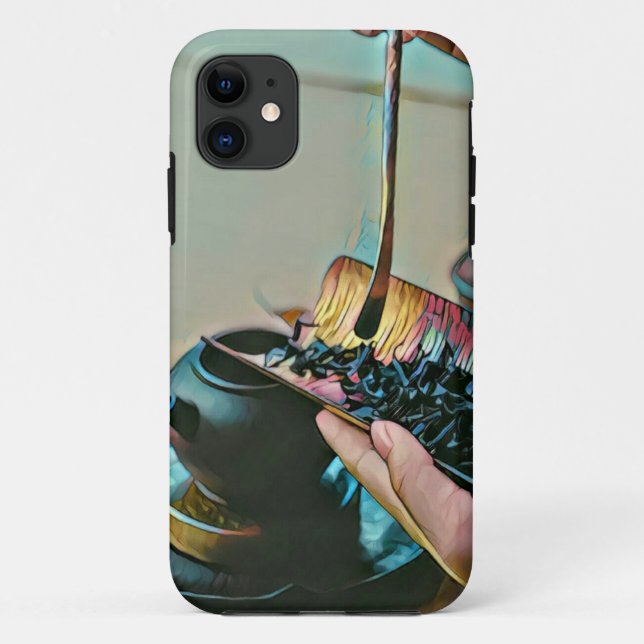 Funda De Case-Mate Para iPhone amante del arte en Japón (Reverso)