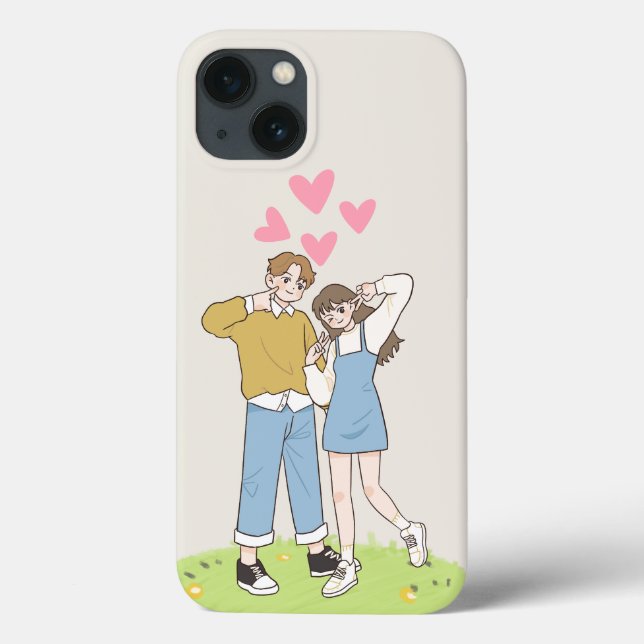 Funda De Case-Mate Para iPhone Amante pareja (Reverso)