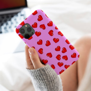 Funda Para iPhone 13 Pro Max Amantes de Chic Corazón rojo estampado en elegante