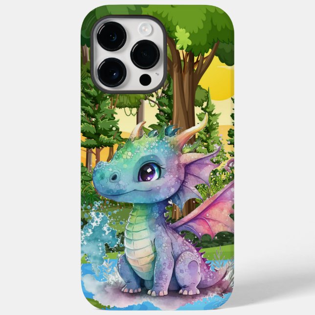 Funda De Case-Mate Para iPhone amantes de fantasía de dragón fresco (Reverso )