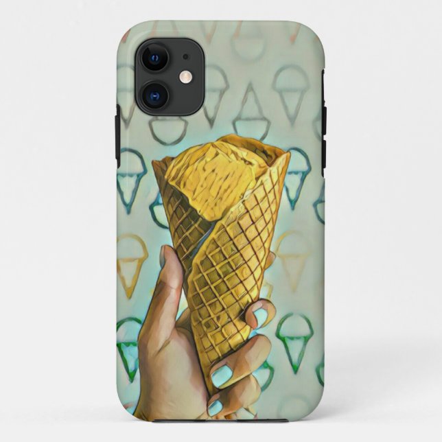 Funda De Case-Mate Para iPhone Amantes de helados de verano (Reverso)