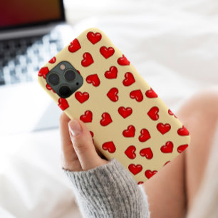 Funda Para iPhone 13 Pro Max amantes de la elegancia Patrón de corazón rojo en