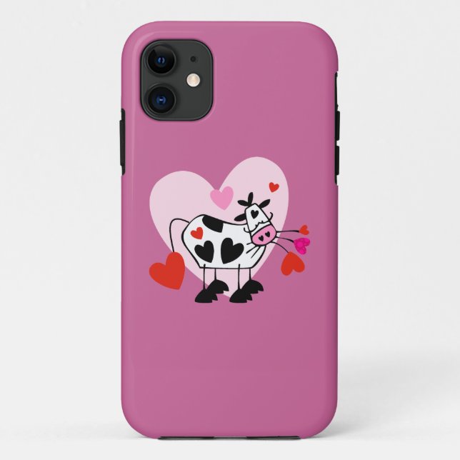 Funda De Case-Mate Para iPhone Amantes de la vaca (Reverso)