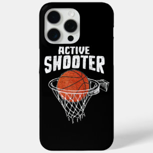 Funda Para iPhone 15 Pro Max Amantes del Baloncesto de Tirador Activo Hombres M