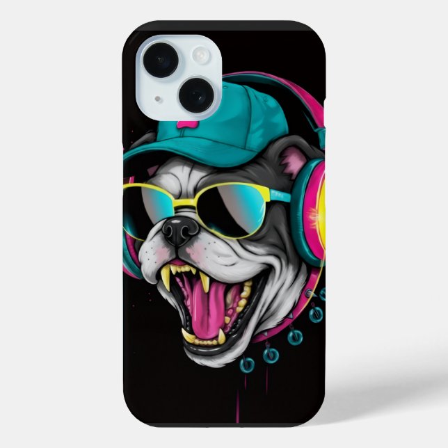 Funda De Case-Mate Para iPhone Amantes del bulldog (Reverso )