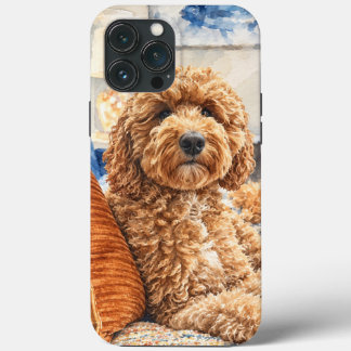 Funda Para iPhone 13 Pro Max Amantes del Garabato de Acuarela