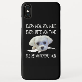 Funda Para iPhone XS Max Amantes del perro| Menús malteses a cada comida qu