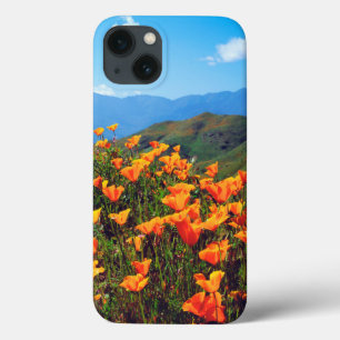 Funda Para iPhone 13 Amapolas de California cubriendo una ladera