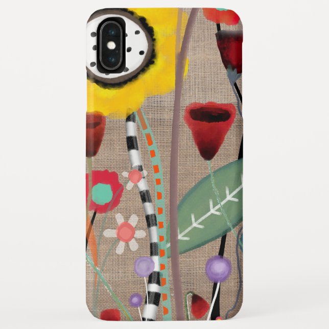 Funda De Case-Mate Para iPhone Amapolas de pradera país de las maravillas amarill (Reverso)