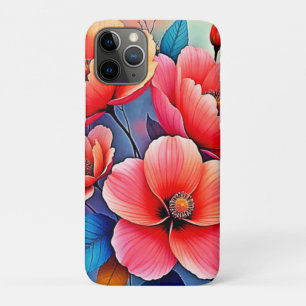 Funda Para iPhone 11 Pro Amapolas Elegantes: Arte de la Naturaleza Radiante