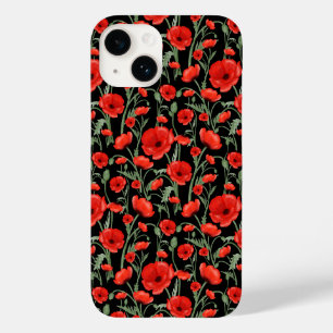 Funda Para iPhone 14 De Case-Mate Amapolas Rojas