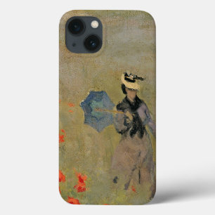Funda Para iPhone 13 Amapolas salvajes de Claude Monet el  , cerca de