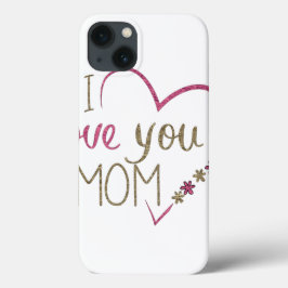 Funda Para iPhone 13 Amar el corazón del Día de la Madre de mamá