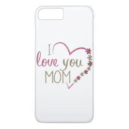 Funda Para iPhone 8 Plus/7 Plus Amar el corazón del Día de la Madre de mamá