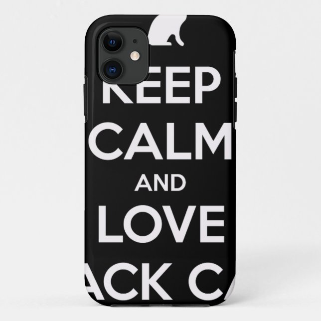 Funda De Case-Mate Para iPhone Amar los gatos negros (Reverso)