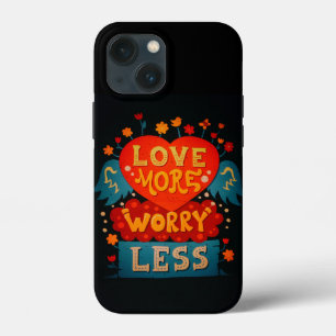 Funda Para iPhone 13 Mini Amar más preocupación Menor tipografía