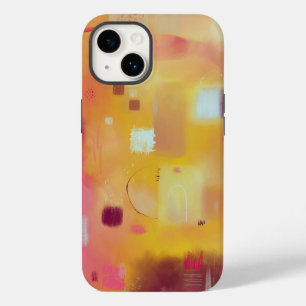 Funda Para iPhone 14 De Case-Mate Amarillo abstracto moderno