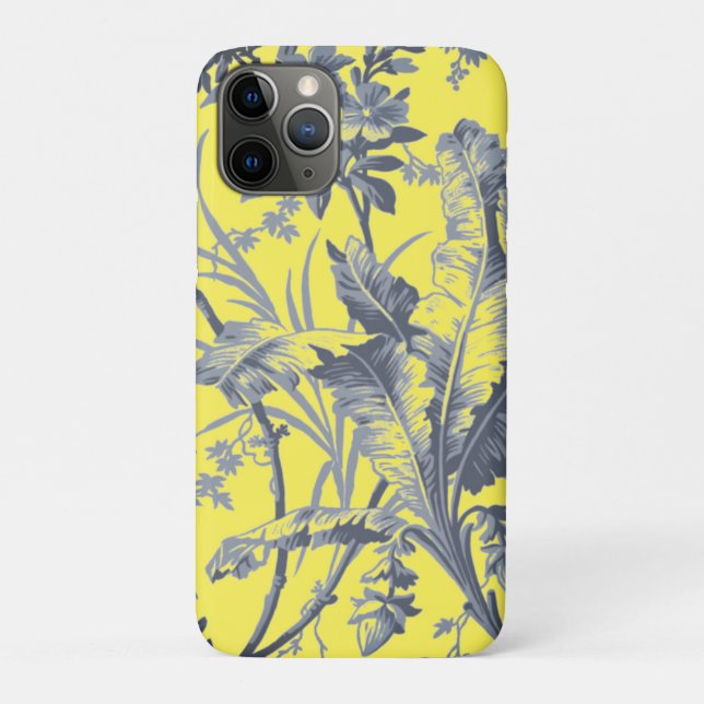Funda De Case-Mate Para iPhone Amarillo Botánico Chinoiserie (Reverso)
