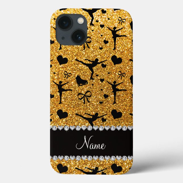 Funda De Case-Mate Para iPhone Amarillo conocido de encargo patinaje artístico el (Reverso)