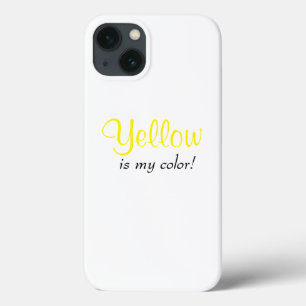 Funda Para iPhone 13 ¡Amarillo es mi color cita femenina