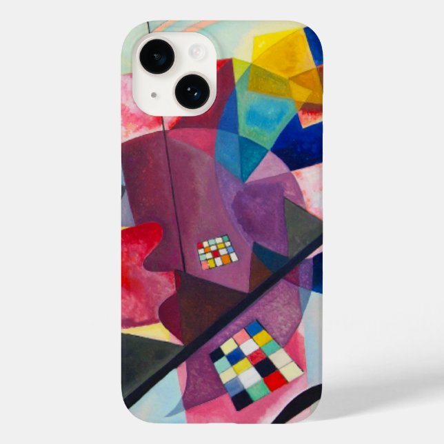 Funda De Case-Mate Para iPhone Amarillo-Rojo-Azul de Kandinsky (Reverso )