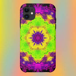 Funda Para iPhone 11 Amarillo verde psicodélico y morado