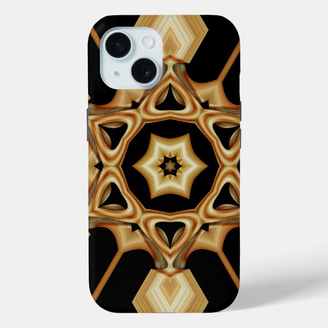 Funda De Case-Mate Para iPhone Ámbar Tribal (Reverso )