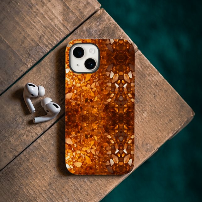 Funda De Case-Mate Para iPhone Ámbares Dorados (A perfect gift for those who like sparkle.)