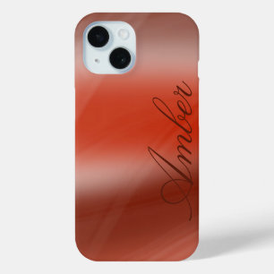 Funda Para iPhone 15 Amber - personalizar con su nombre - elegante