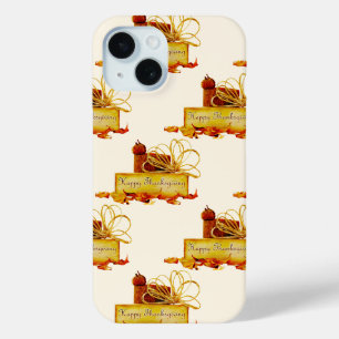 Funda Para iPhone 15 ambiente cálido y festivo de Acción de Gracias de