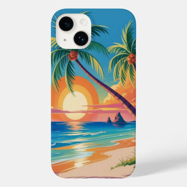 Funda De Case-Mate Para iPhone Ambiente Estival (Reverso )