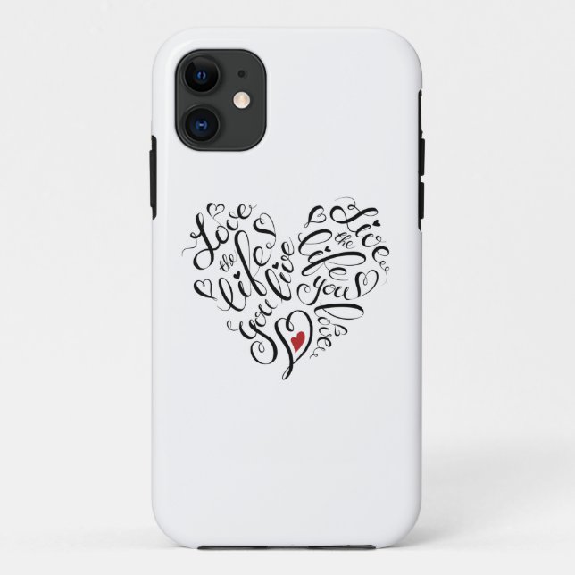 Funda De Case-Mate Para iPhone Ame la vida que usted vive (Reverso)