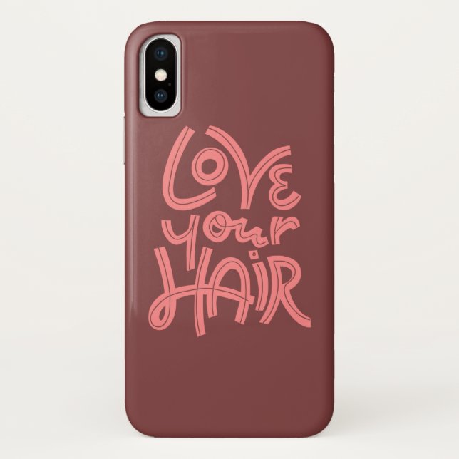 Funda De Case-Mate Para iPhone Ame su pelo (Reverso)
