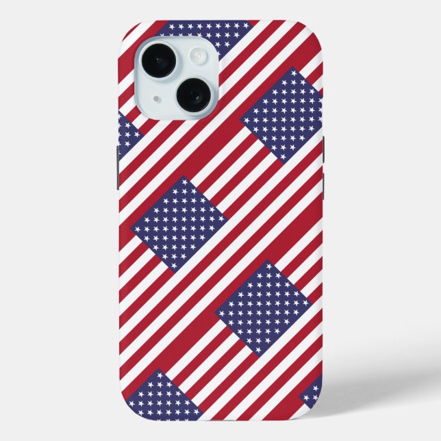Funda De Case-Mate Para iPhone American Flag (Reverso )