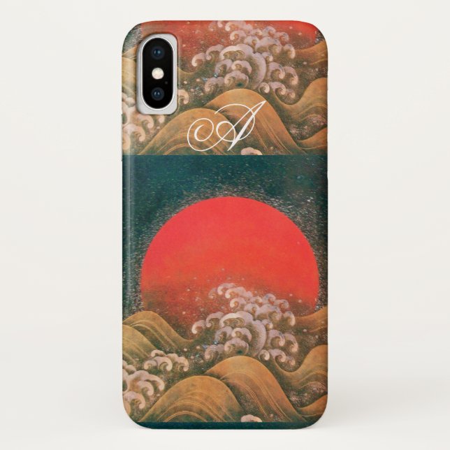 Funda De Case-Mate Para iPhone AMETERASU , SUN GODDESS rojo marrón negro (Reverso)