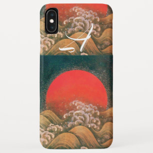 Funda Para iPhone XS Max AMETERASU , SUN GODDESS rojo marrón negro