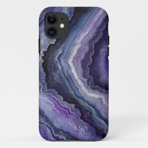 Funda Para iPhone 11 Amethyst Geode Fluid Pour