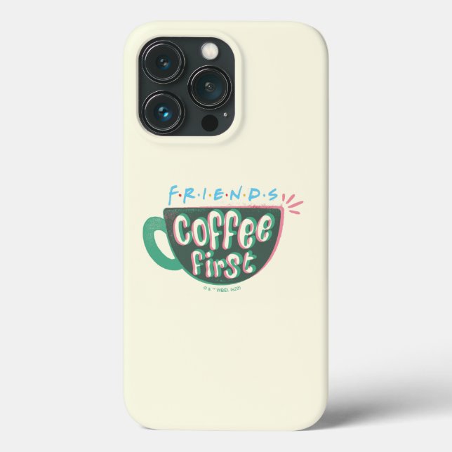 Funda De Case-Mate Para iPhone AMIGOS™ | Café primero (Reverso )