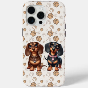 Funda Para iPhone 15 Pro Max Amigos de Cute Dachshund