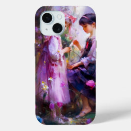 Funda Para iPhone 15 Amigos y flores 2