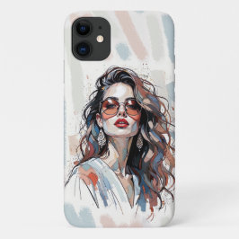 Funda Para iPhone 11 AMITA | Soft Pastel Art Woman Phone Cases