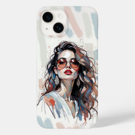 Funda Para iPhone 14 De Case-Mate AMITA | Soft Pastel Art Woman Phone Cases